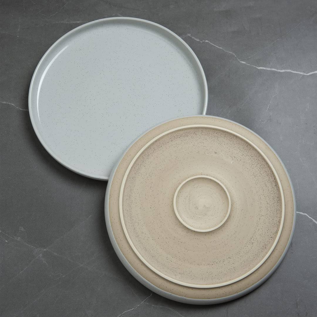 Rangou 12 Piece Dinnerware Set - Service for 4 Color: Light Gray - Product image 1