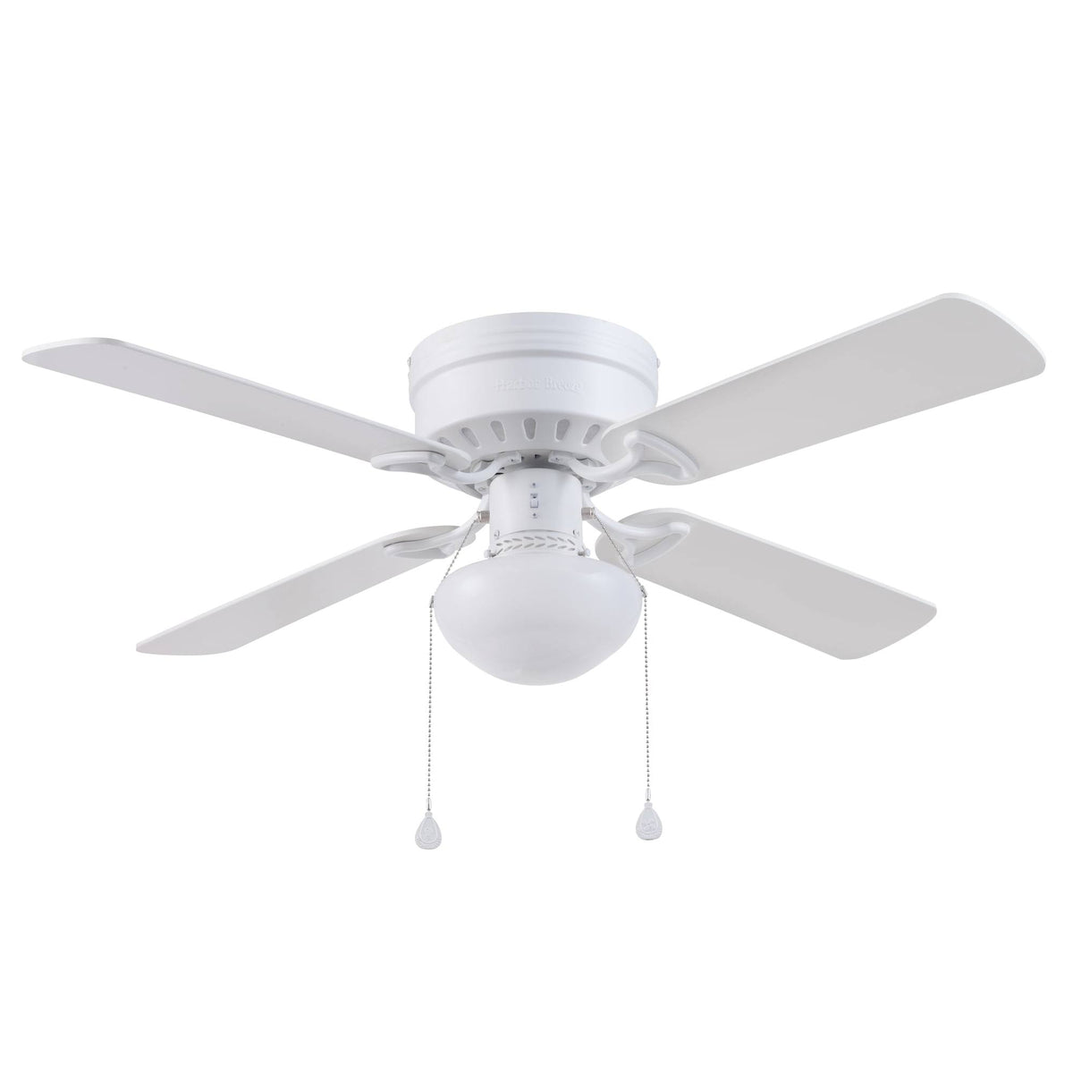 Harbor Breeze Armitage 42-in White LED Indoor Flush Mount Ceiling Fan with Light (4-Blade) - Product image 1