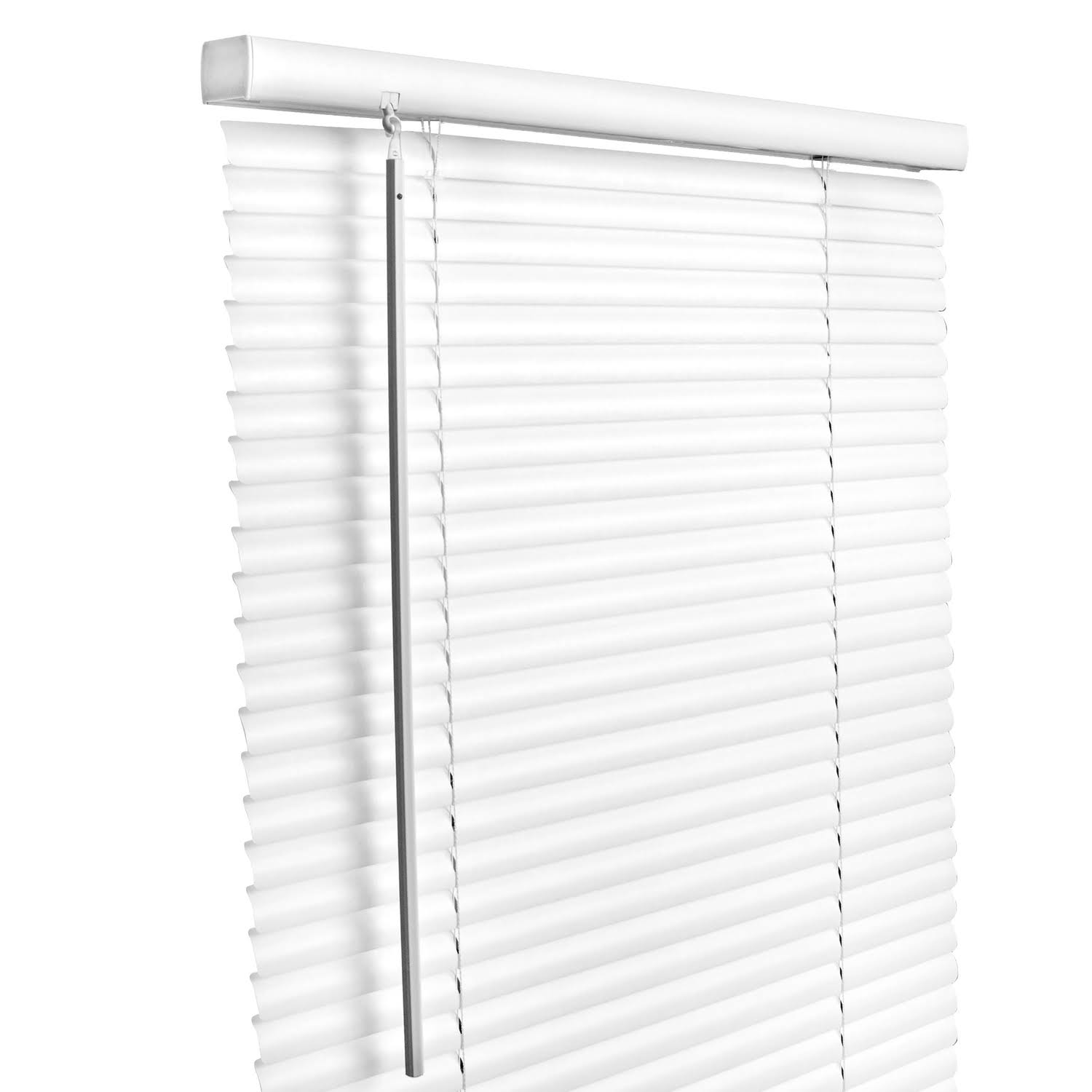 Living Accents Vinyl 1 in. Blinds 27 in. W x 64 in. H White Cordless - Product image 1