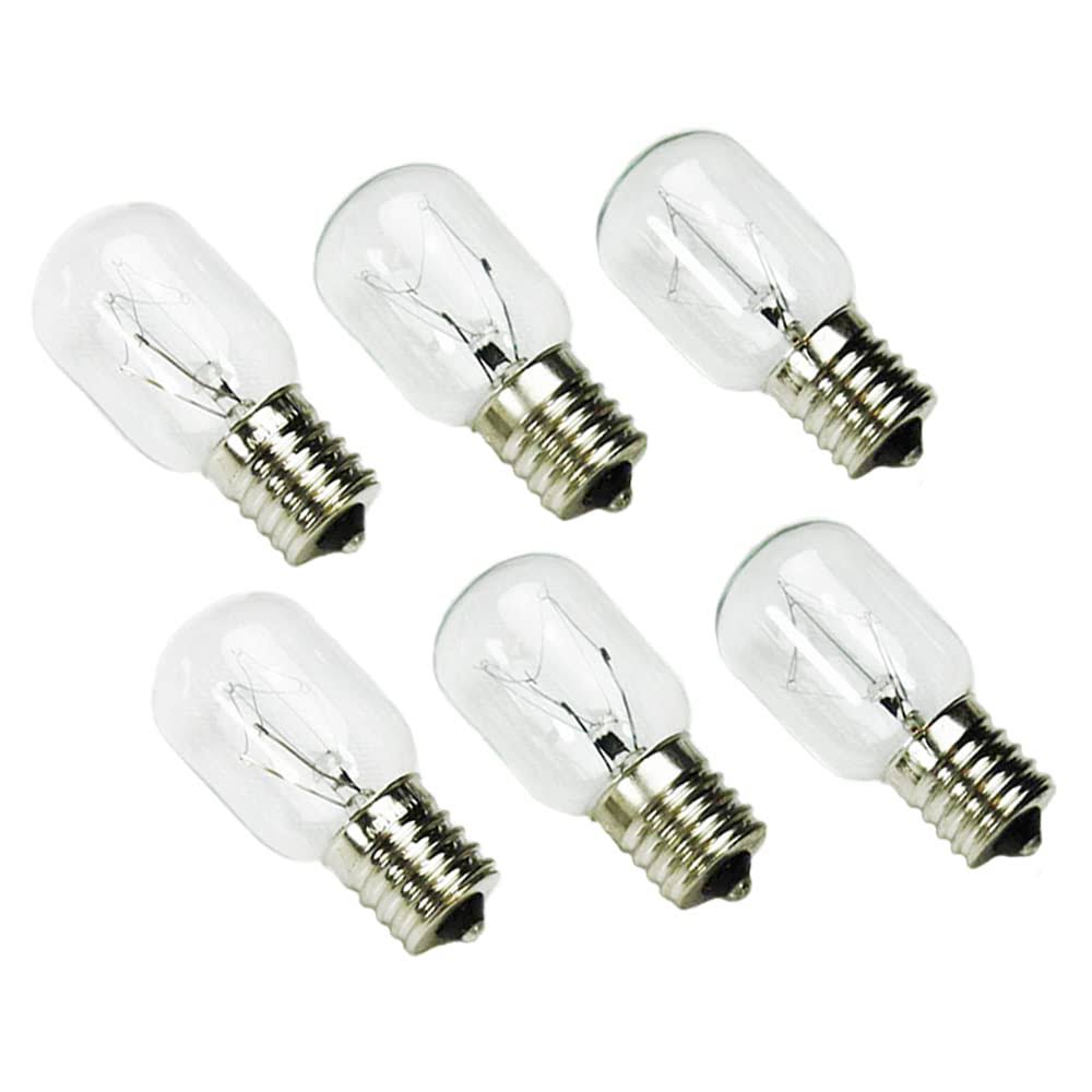 PaeorRorL 8206232a Microwave Oven Light Bulbs, 6 Pack 40W 125V E17 Under Hood Microwave Oven Light - Product image 1