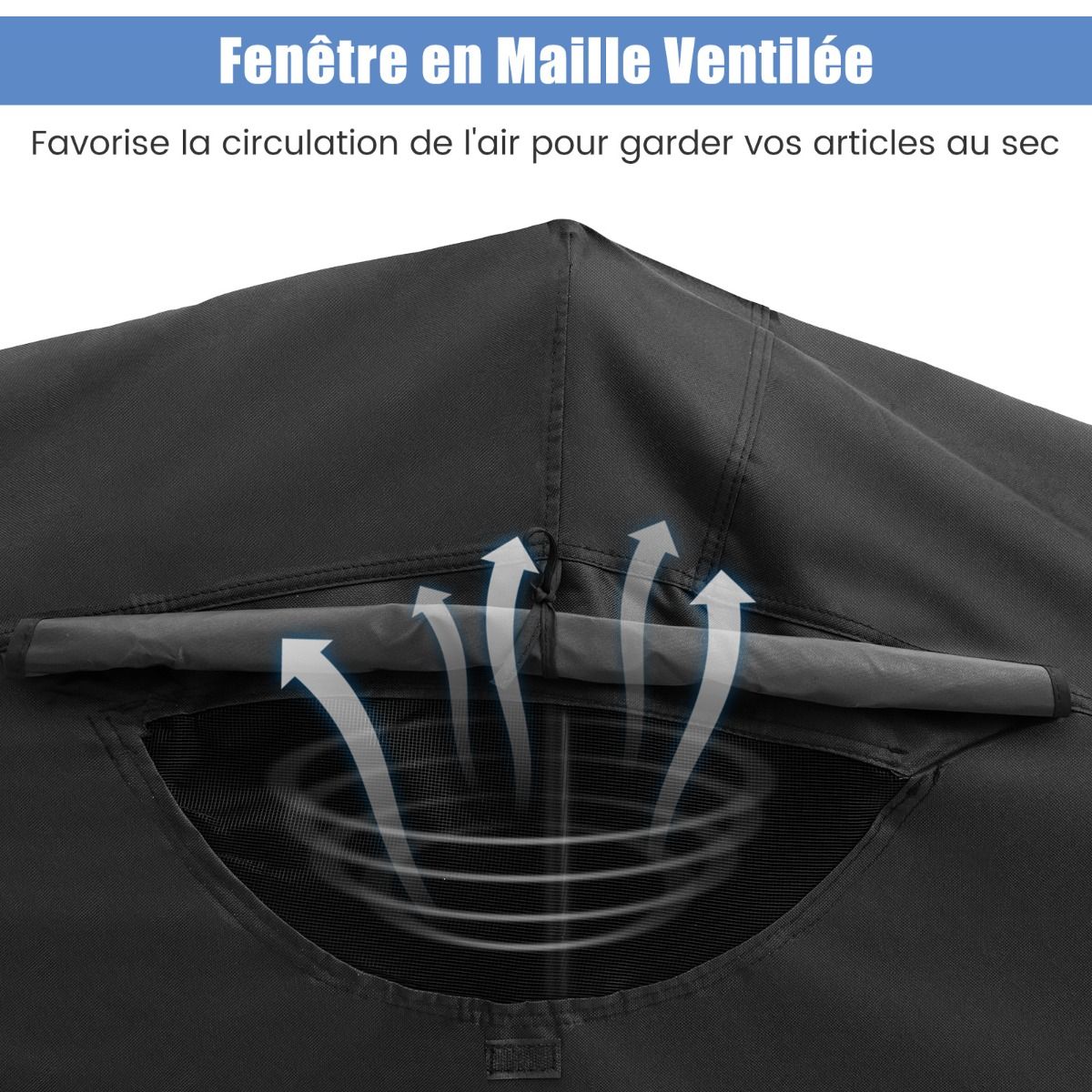Outdoor Motorcycle Shelter Motorcycle Tent with Oxford Fabric Cover Roll-up Mesh Windows Waterproof Outdoor Motorcycle Cover for Motorcycle Bikes Tools Black -