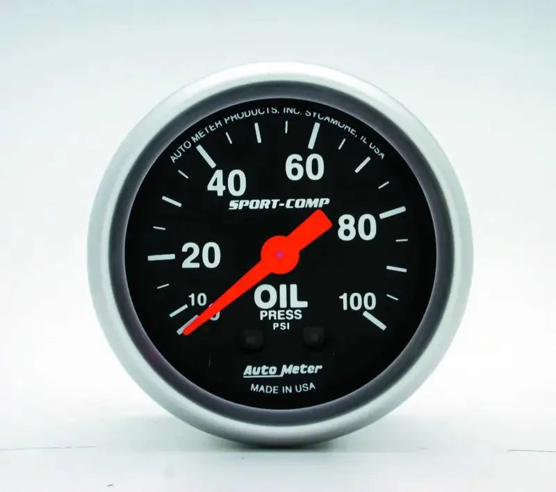 3321 Auto Meter Products Gauge Oil Pressure 2-1/16 Inch