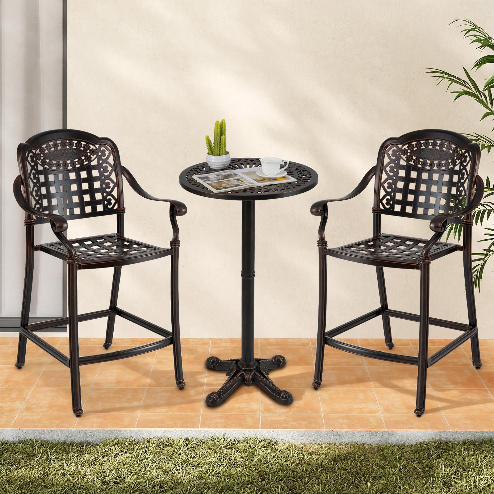 Tangkula 3 Piece Patio Bar Set - Product image 9