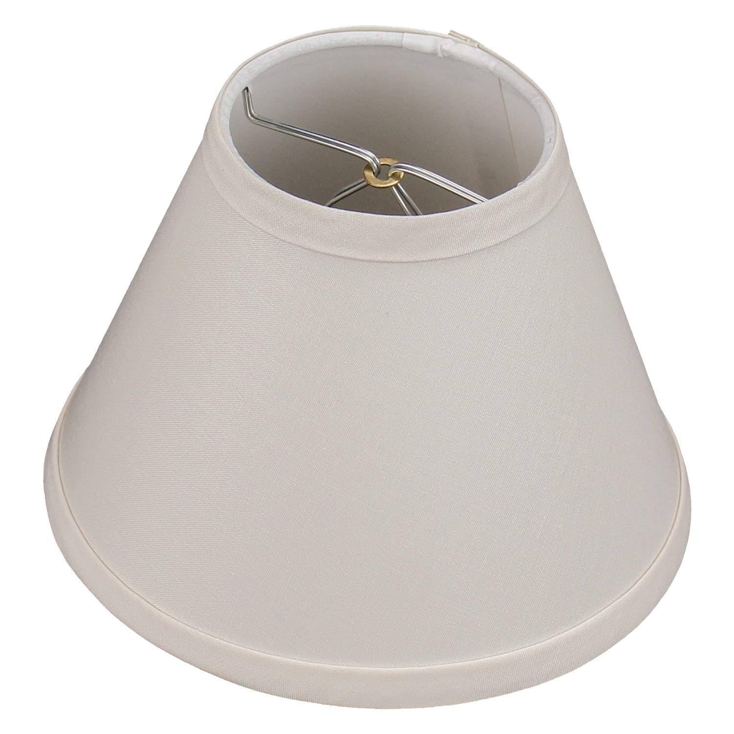 FenchelShades.com Lampshade 4" Top Diameter x 8" Bottom Diameter x 6" Slant Height with Clip-On Attachment - Product image 1