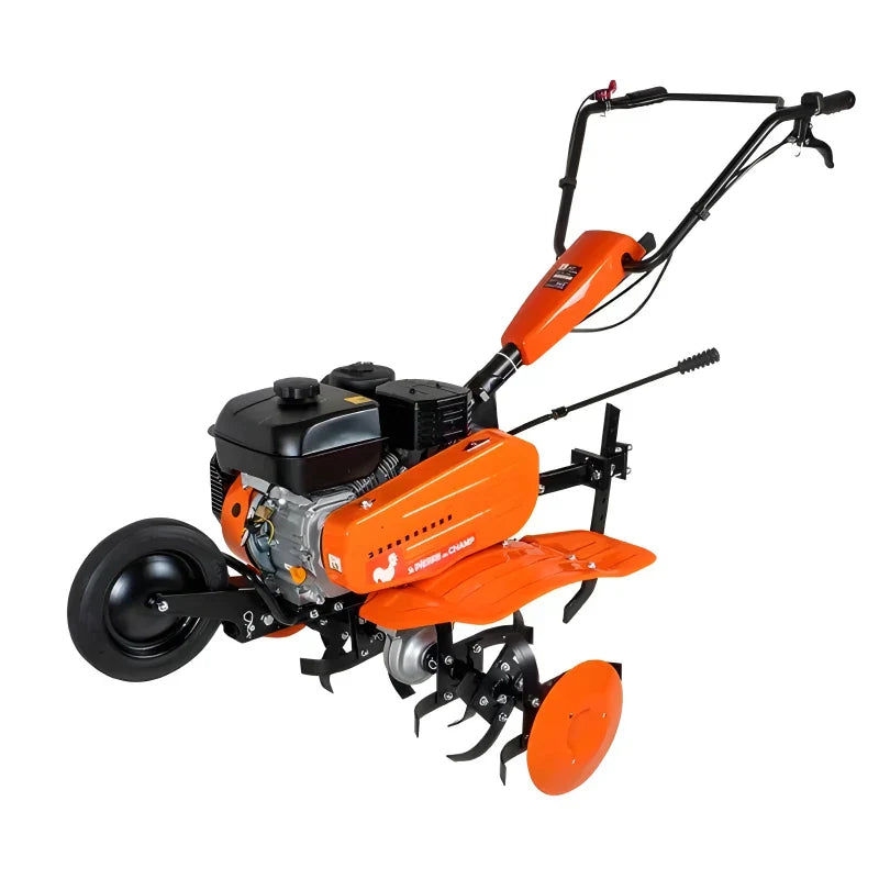 212cc Thermal Motor Cultivator + 6 cutters + 2 wheels + ridger -