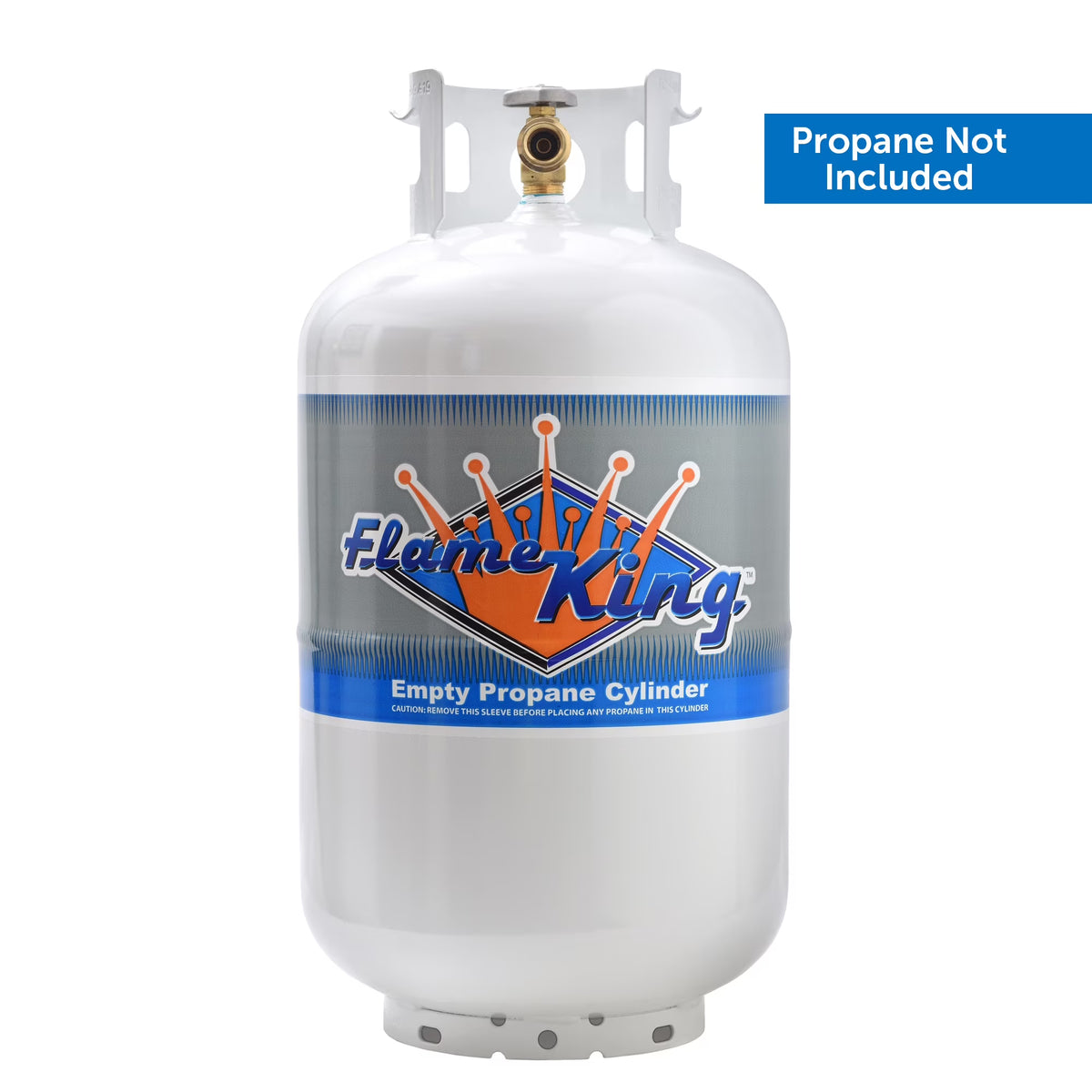 Flame King 30 lb. Propane Tank with Type 1 Overfill Protection Device Valve (Ships Empty) - Product image 1