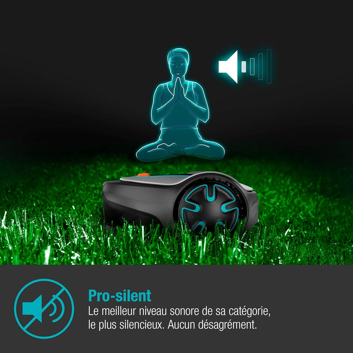 SILENO minimo 250 m² robot lawn mower: Intelligent lawn mower with optimal connectivity Programmable with the Bluetooth® application, FR/NL version (15201-26)