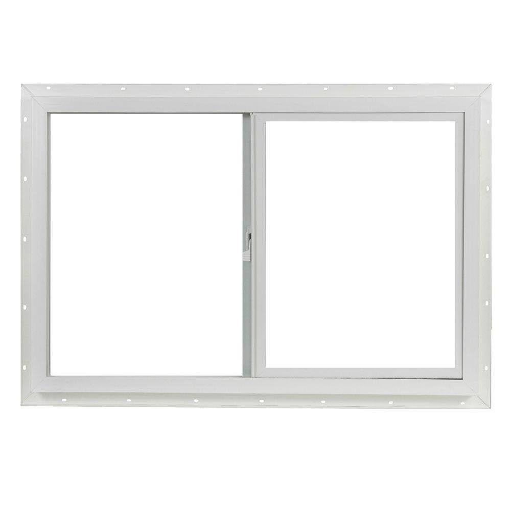 Project Source 10001 Series 35.5-in x 23.5-in x 3-in Jamb Left-Operable Vinyl New Construction White - Product image 1