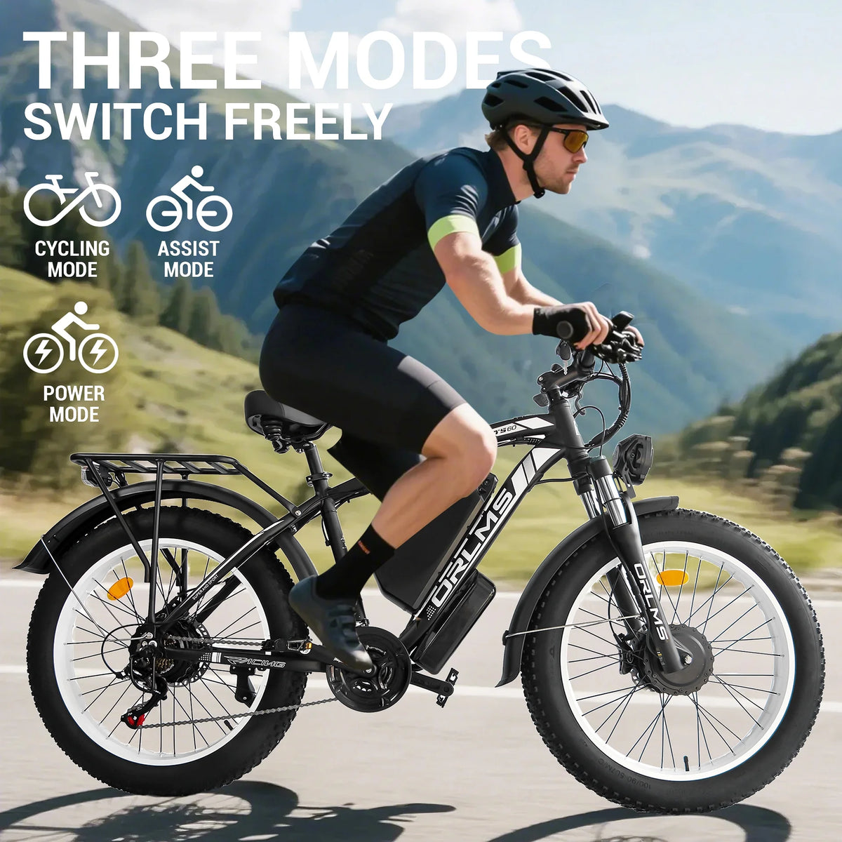 5000W (Peak) Electric - Bike for Adults, 60V 25AH Battery Electric Motorcycle, Dual - Motor - Product image 35