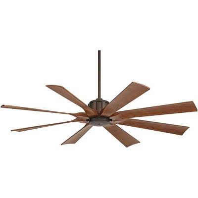 60" Possini Euro Design Defender Industrial Rustic Indoor Outdoor Ceiling Fan with Remote Control Oil - Product image 1
