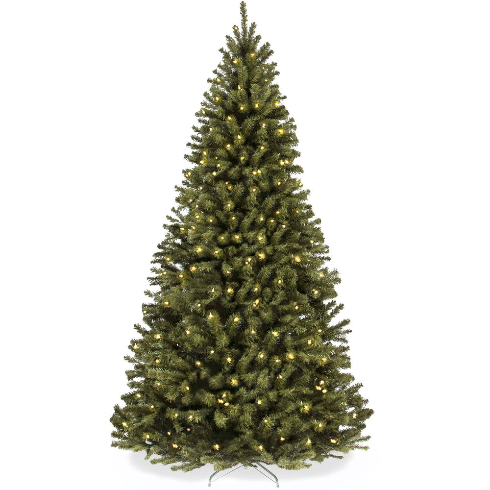 Best Choice Products 6ft Pre-Lit Spruce Hinged Artificial Christmas Tree w/ 250 Incandescent Lights Foldable Stand