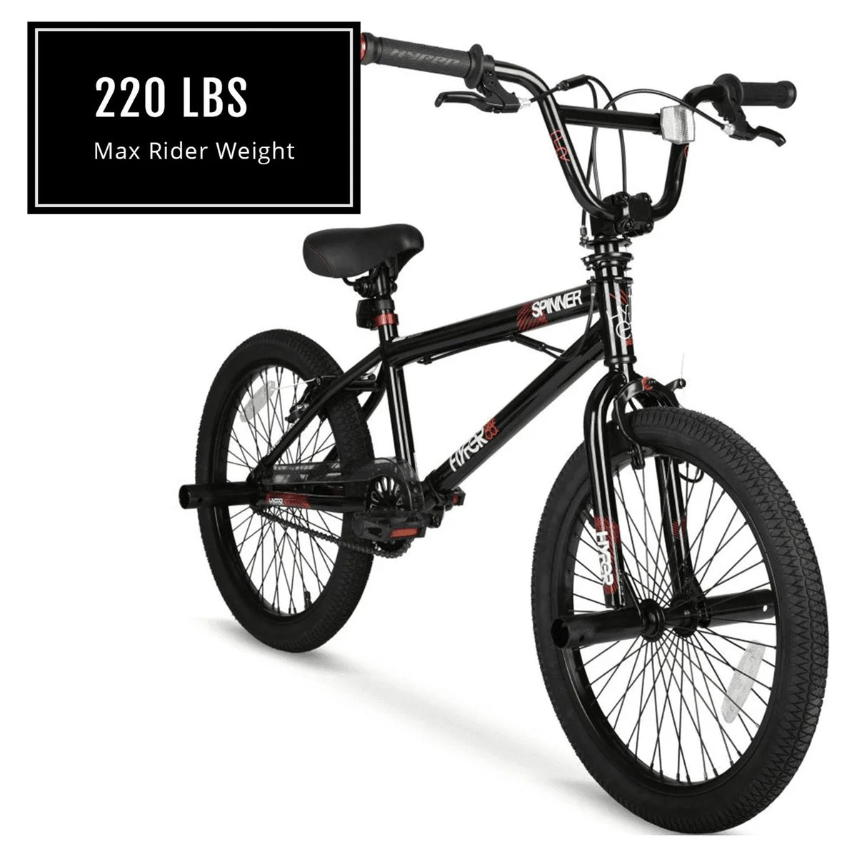 20" Hyper Bicycles Boy'S Spinner BMX Bike for Kids, Black, Age Group 8 to 13, Child, Tween - Product image 3
