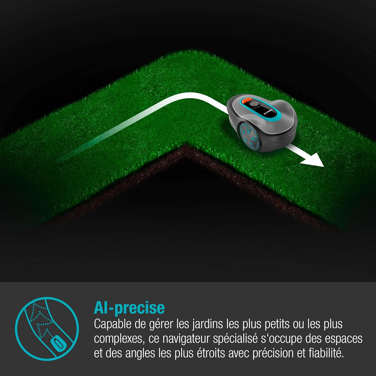 SILENO minimo 250 m² robot lawn mower: Intelligent lawn mower with optimal connectivity Programmable with the Bluetooth® application, FR/NL version (15201-26)