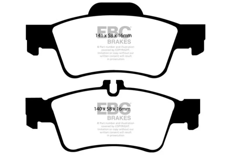 EBC Ultimax2 Low Dust Street - Rear Ultimax 2 Pad PN UD986