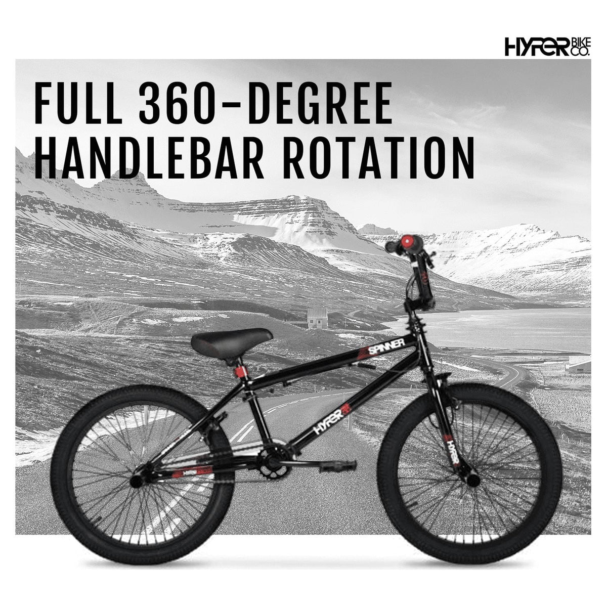 20" Hyper Bicycles Boy'S Spinner BMX Bike for Kids, Black, Age Group 8 to 13, Child, Tween - Product image 4