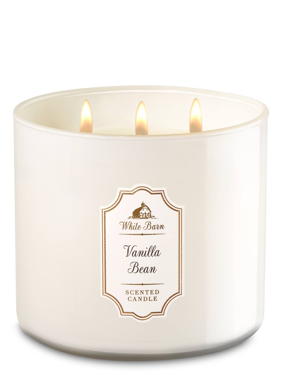 Bath & Body Works White Barn Vanilla Bean 3-Wick Scented Candle 14.5 oz - Product image 1