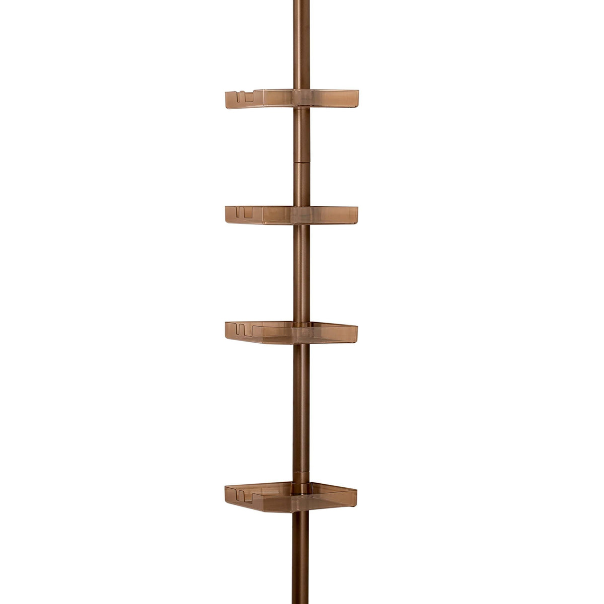 Bath Bliss 4 Tier Tension Corner Shower Organizer Caddy in Bronze - Product image 1