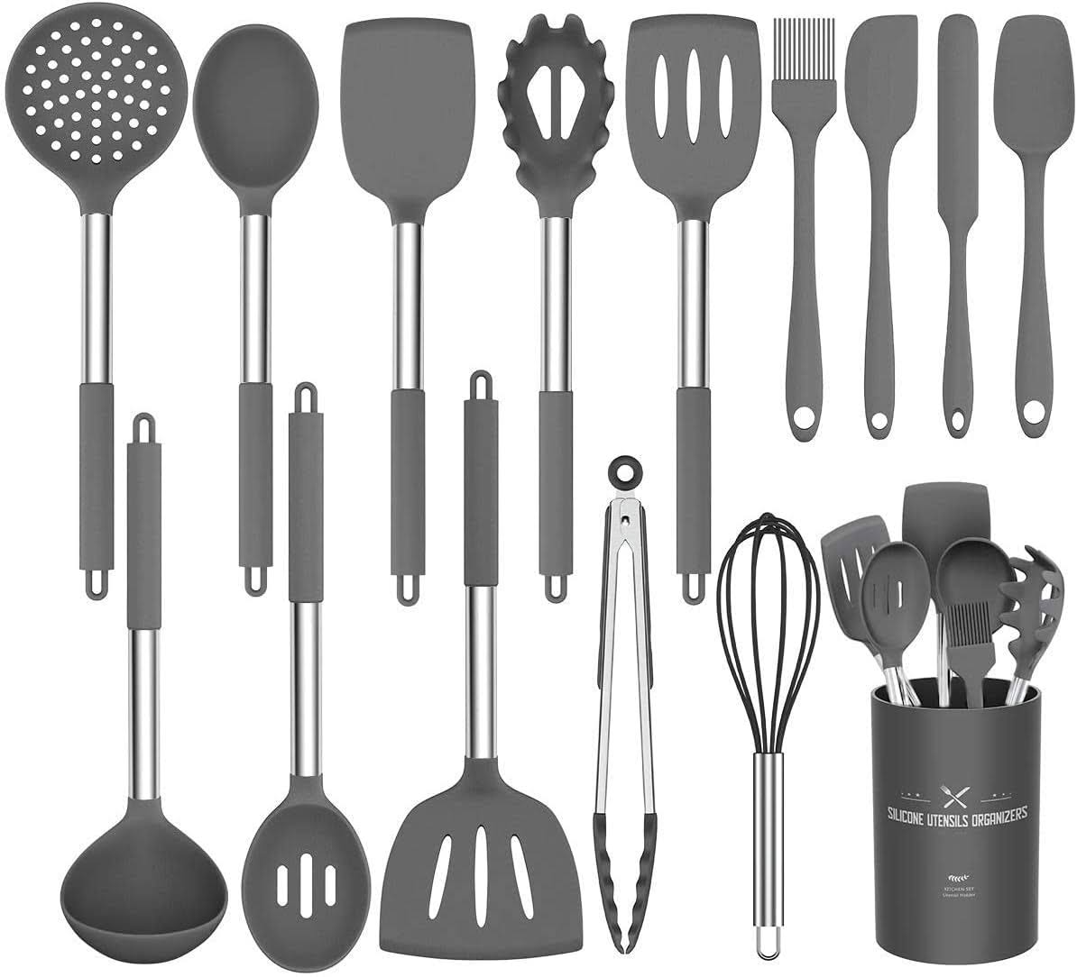 Umite Chef Kitchen Utensil Set, 15pcs Silicone Cooking Kitchen Utensils Set - Product image 1