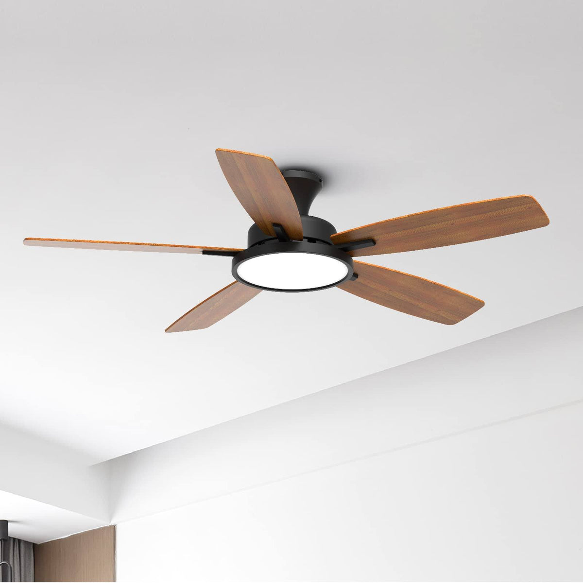 TALOYA 52 inch Ceiling Fans with Lights, Remote Control Multifunctional Quiet Fan with Three Color - Product image 1