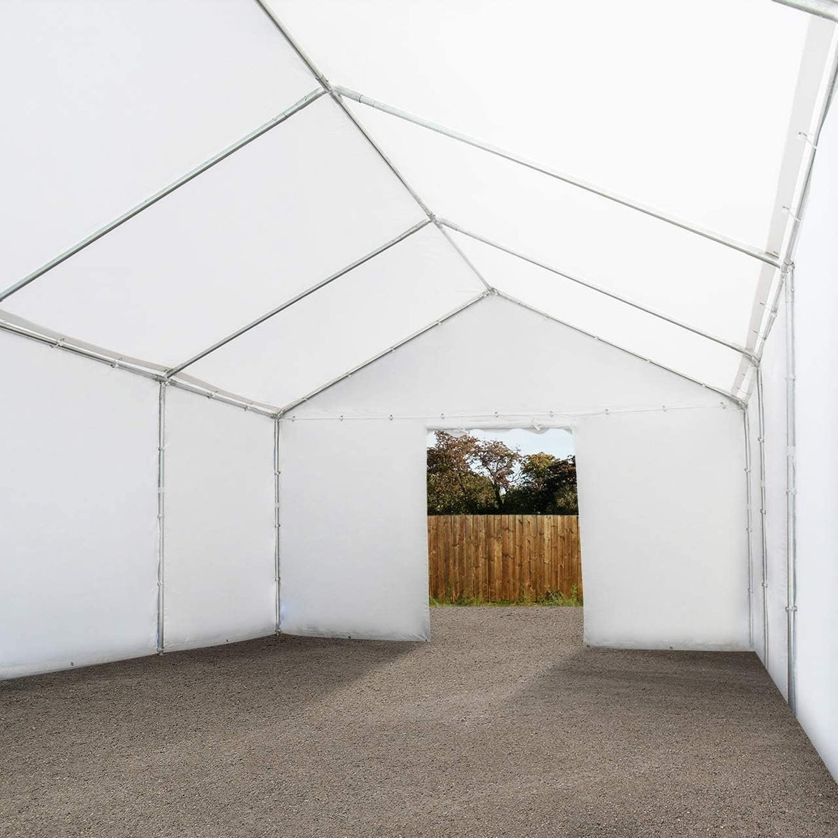 TOOLPORT Storage Tent 4x6 m PVC Tarpaulin 700 N Waterproof Dark Green