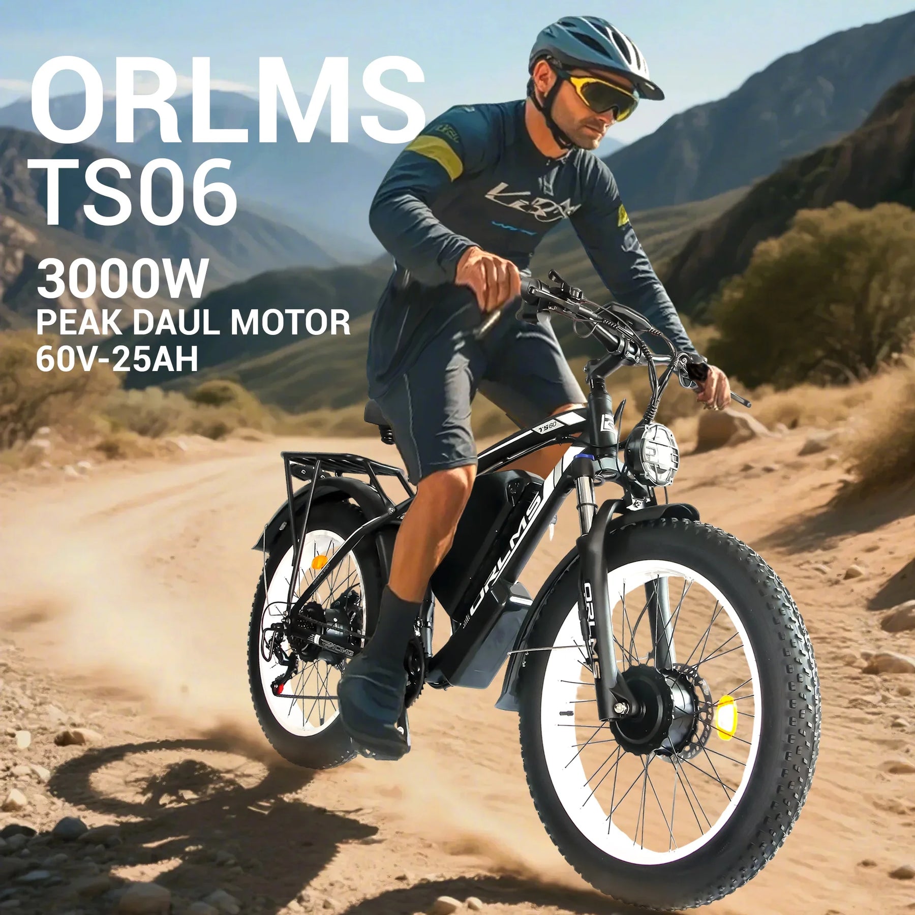 5000W (Peak) Electric - Bike for Adults, 60V 25AH Battery Electric Motorcycle, Dual - Motor - Product image 28
