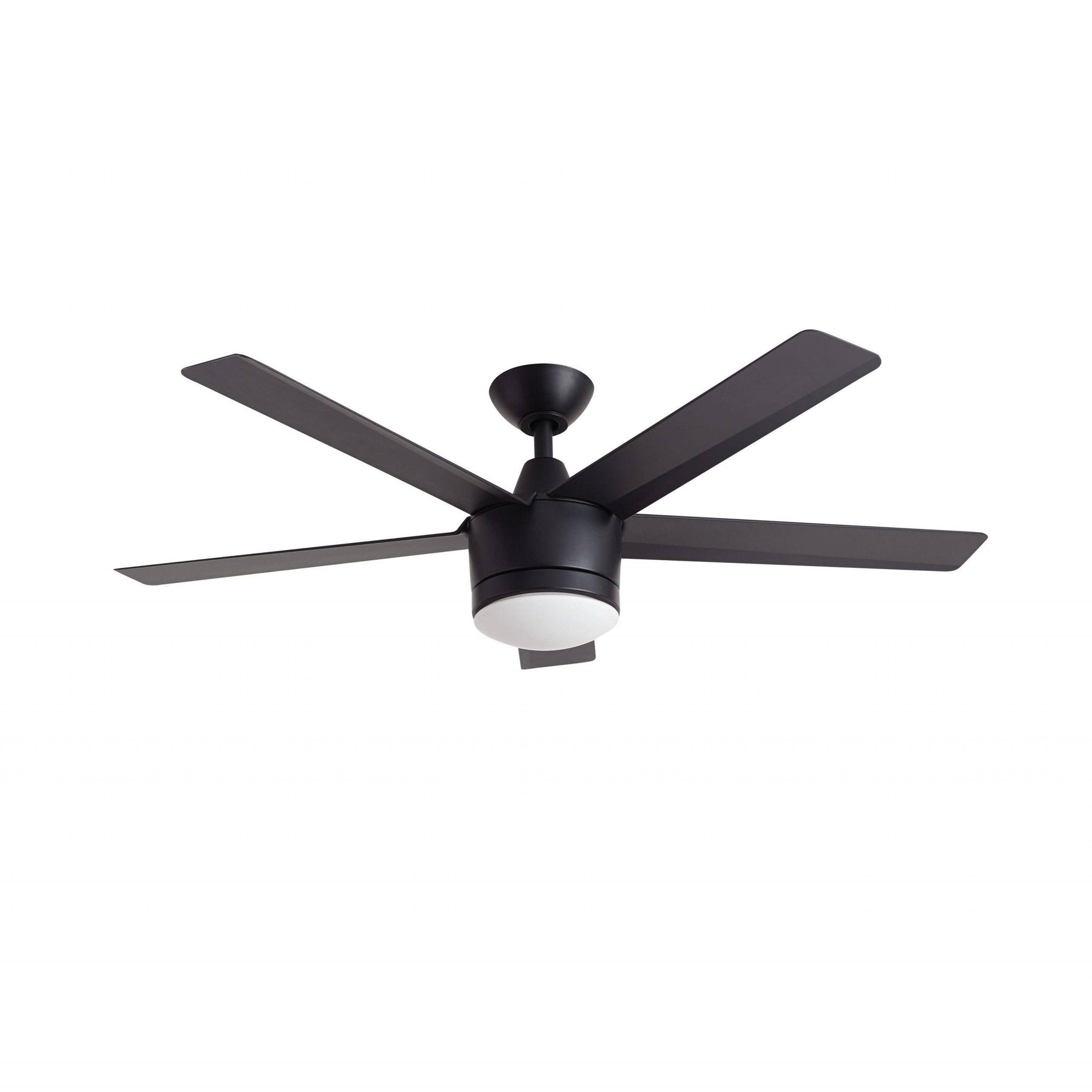 Home Decorators Collection SW1422/48in/MBK Merwry 48 in. Integrated LED Indoor Matte Black Ceiling Fan with - Product image 1
