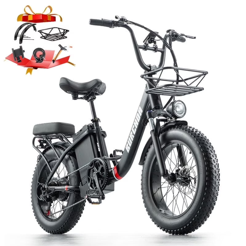 Electric Bike for Adults 20'', 800W UL2849 48V 32AH 110miles Long Range Ebike up to 30mph Full Suspension E - Product image 5