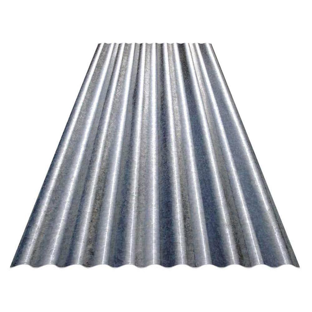 Gibraltar Building Products CR12G-U 12 ft. Corrugated Galvanized Steel 29-Gauge Roof Panel - Product image 1