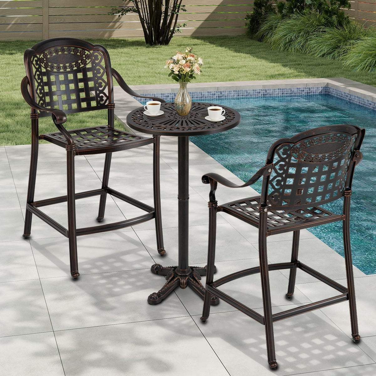 Tangkula 3 Piece Patio Bar Set - Product image 8
