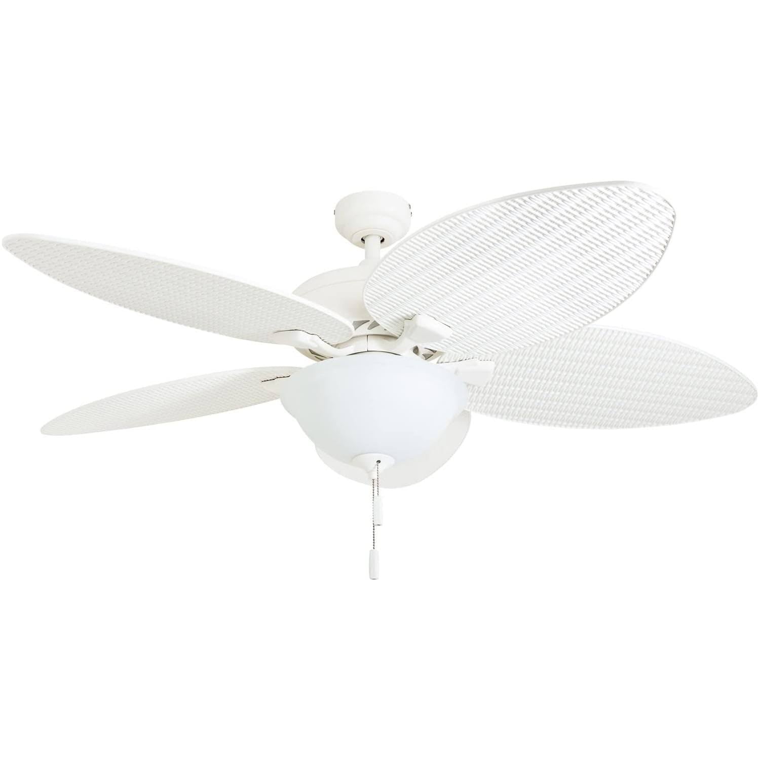 Honeywell Palm Island 52-in White LED Indoor/Outdoor Ceiling Fan with Light - Product image 1