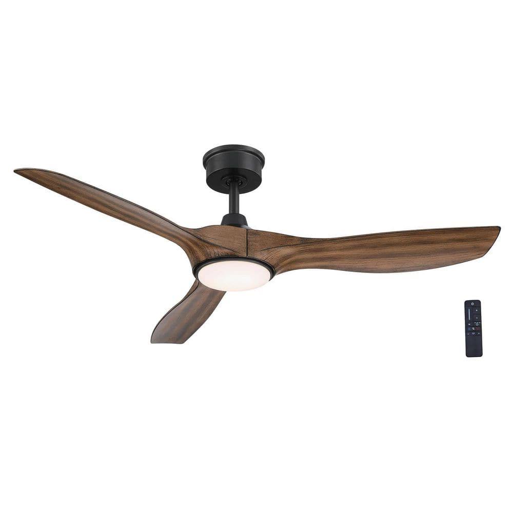 Home Decorators Collection YG825A-NI Marlon 52 in. Integrated LED Indoor Natural Iron Ceiling Fan with - Product image 1