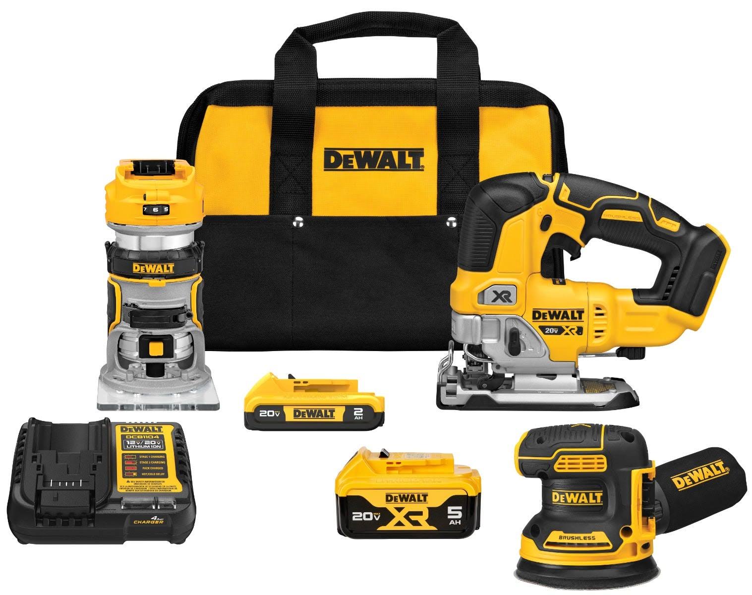DeWalt DCK307D1P1 20V Max XR 3-Tool Woodworking 5.0Ah Combo Kit-Instock - Product image 1