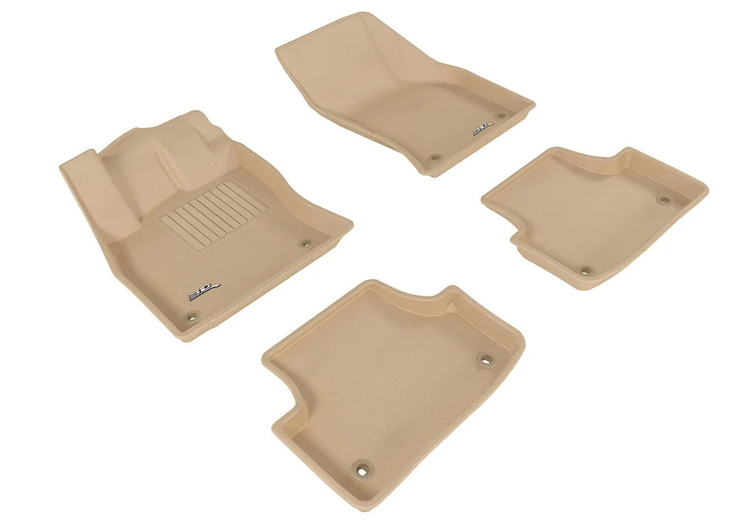3D MAXpider L1AD03301502 - KAGU Floor Mat; Tan; 4 pc.; Front and Rear;
